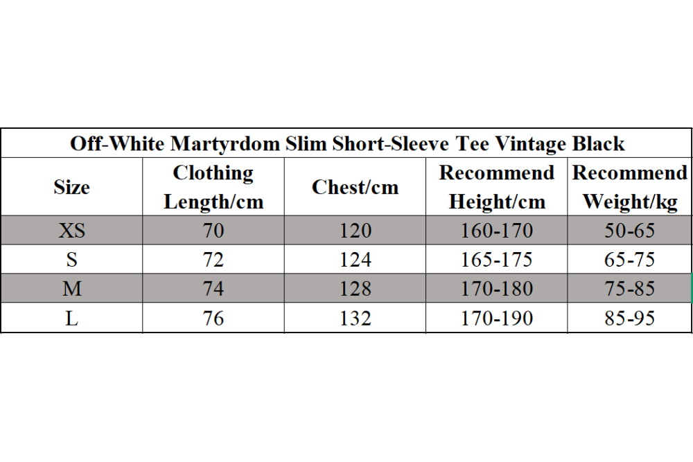 Off-White Martyrdom Slim Short-Sleeve Tee Vintage Black