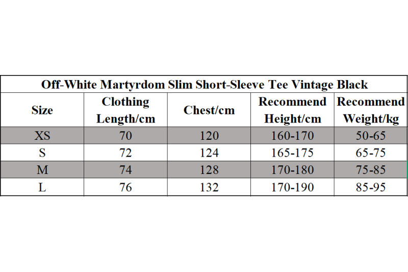 Off-White Martyrdom Slim Short-Sleeve Tee Vintage Black