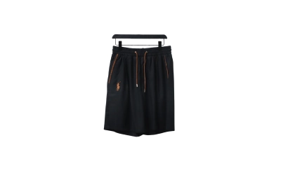 Polo Ralph Lauren Warhorse Embroidered Shorts Black 01
