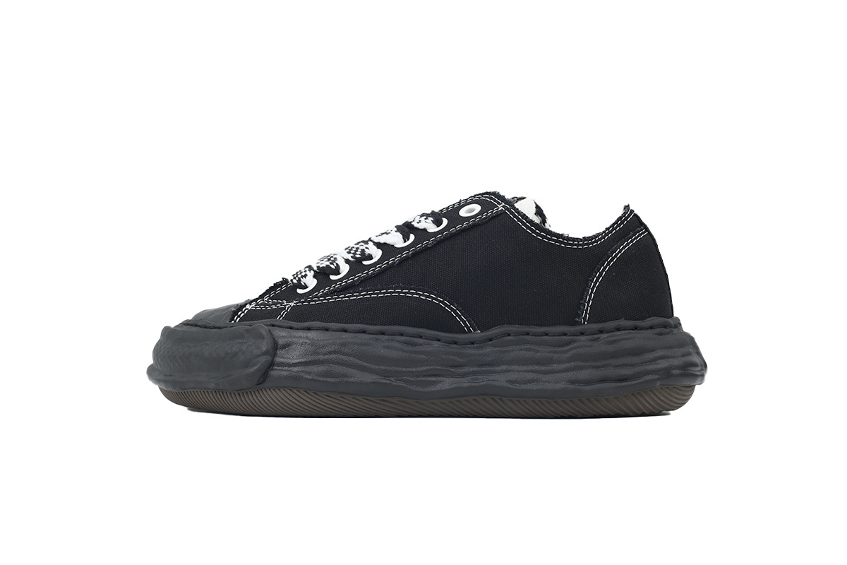 Maison Mihara Yasuhiro Peterson 23 OG Sole Canvas Low Black White Checkered Laces NO.807 A12FW707