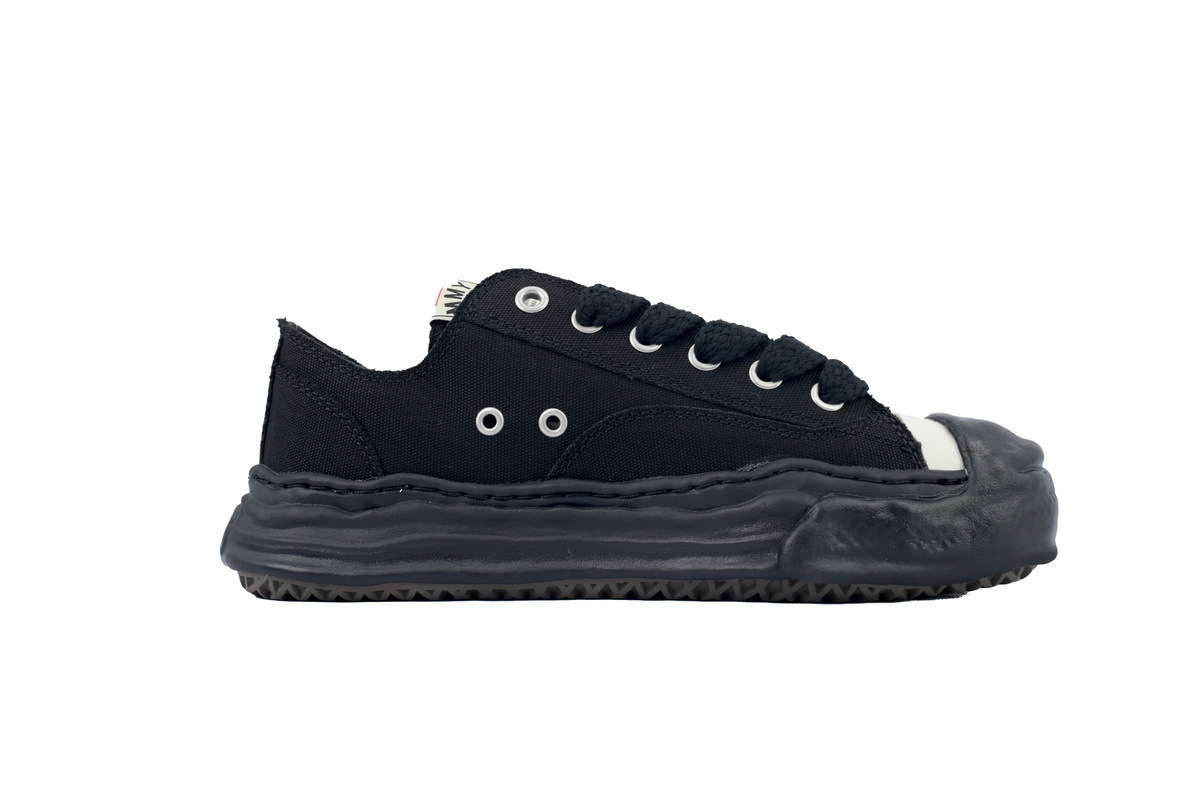 Maison Mihara Yasuhiro Hank OG Sole Canvas Low Black NO.786 A05FW702