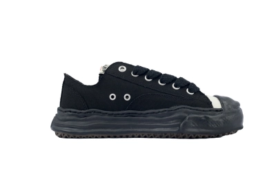 Maison Mihara Yasuhiro Hank OG Sole Canvas Low Black NO.786 A05FW702 02