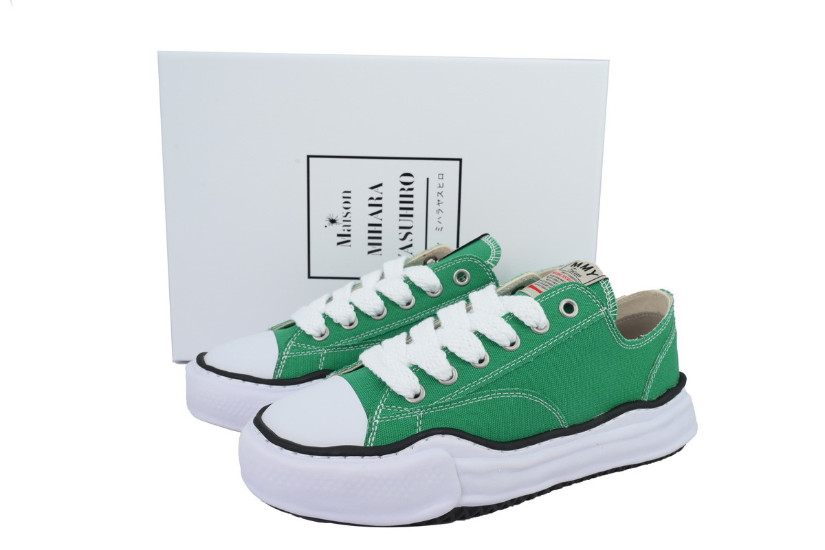 Maison Mihara Yasuhiro Peterson OG Sole Canvas Low Green NO.726 A01FW702