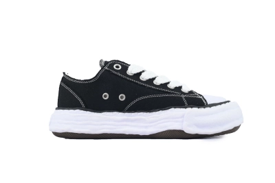Maison Mihara Yasuhiro Peterson Original Sole Canvas Low Black White NO.801 A11FW702 02