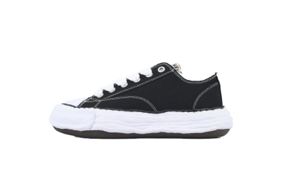 Maison Mihara Yasuhiro Peterson Original Sole Canvas Low Black White NO.801 A11FW702 01