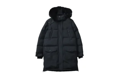 Moose Knuckles Onyx Shearling Big Ridge Parka Black 01