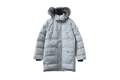 Moose Knuckles Onyx Shearling Big Ridge Parka Grey 01