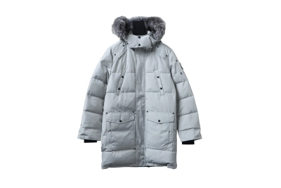 Moose Knuckles Onyx Shearling Big Ridge Parka Grey 01
