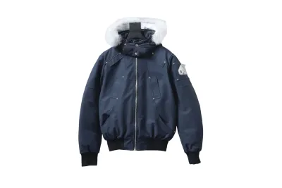 Moose Knuckles Original Ballistic Neoshear Bomber Jacket Navy 01
