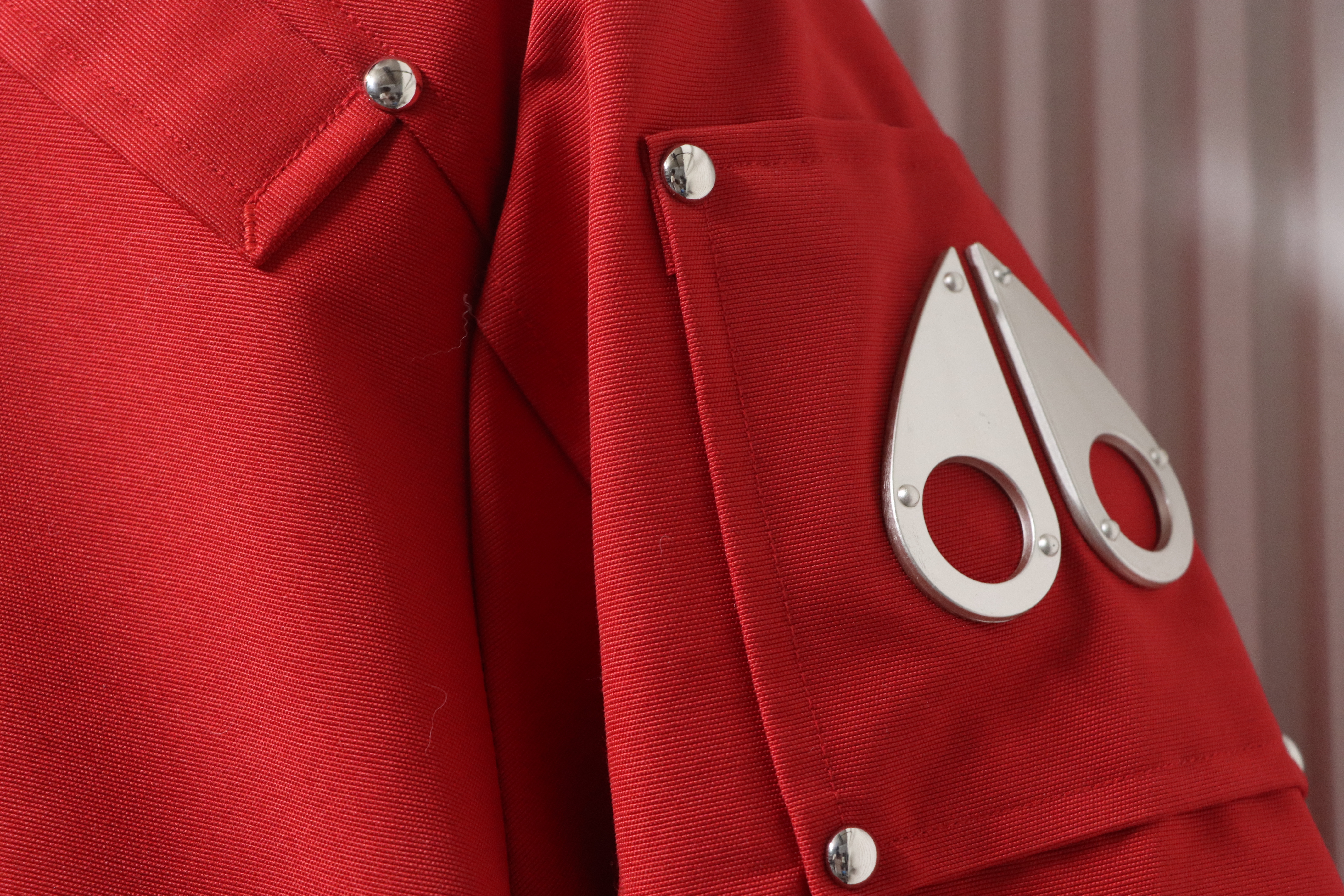 Moose Knuckles Original Ballistic Neoshear Bomber Jacket Red