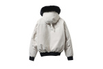 Moose Knuckles Original Ballistic Neoshear Bomber Jacket White