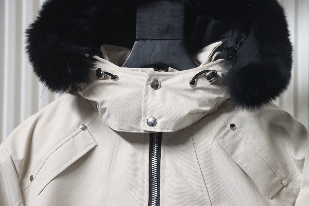 Moose Knuckles Original Ballistic Neoshear Bomber Jacket White