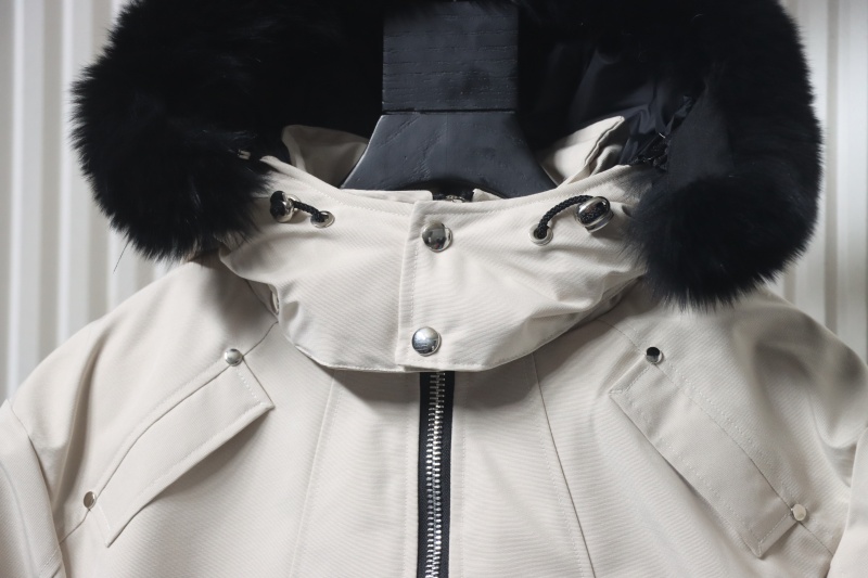 Moose Knuckles Original Ballistic Neoshear Bomber Jacket White