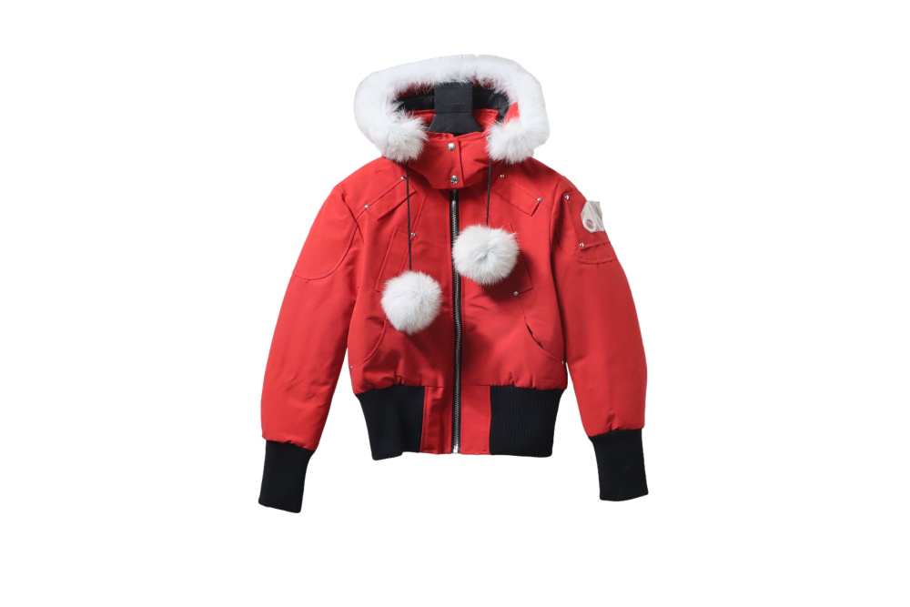 Moose Knuckles Original Debbie Bomber Jacket Red