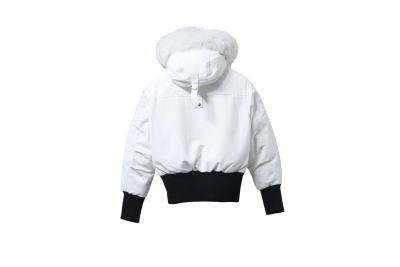 Moose Knuckles Original Debbie Bomber Jacket White 02