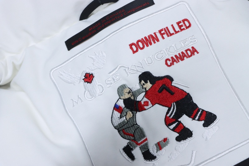 Moose Knuckles Original Debbie Bomber Jacket White
