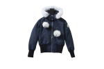 Moose Knuckles Original Debbie Bomber Jacket Navy