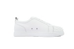 Christian Louboutin Louis Junior Spikes Flat Calf White