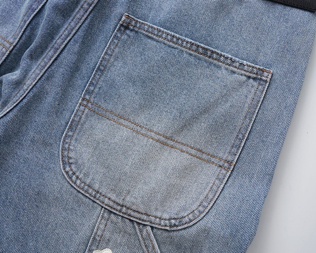 Chrome Hearts Blue Logo Jeans
