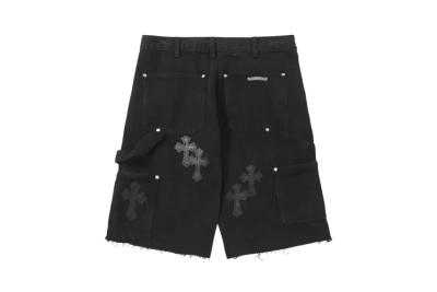 Chrome Hearts Studded Denim Shorts 02