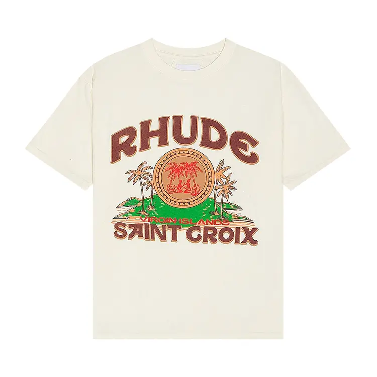 Rhude Saint Croix T-Shirt Vintage White