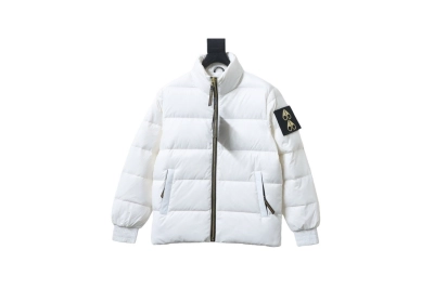 Moose Knuckles 09 Double Gold Scissors Down Jacket White 01