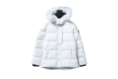 Moose Knuckles 11 Cloud 3Q Fur Jacket White 01