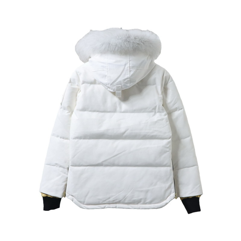 Moose Knuckles Original 3Q Parka Down Jacket White with Fur