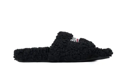 Balenciaga Coke Label Furry Slides 02