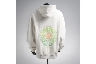 Chrome Hearts 25FW Horseshoe Hoodie Green White 02