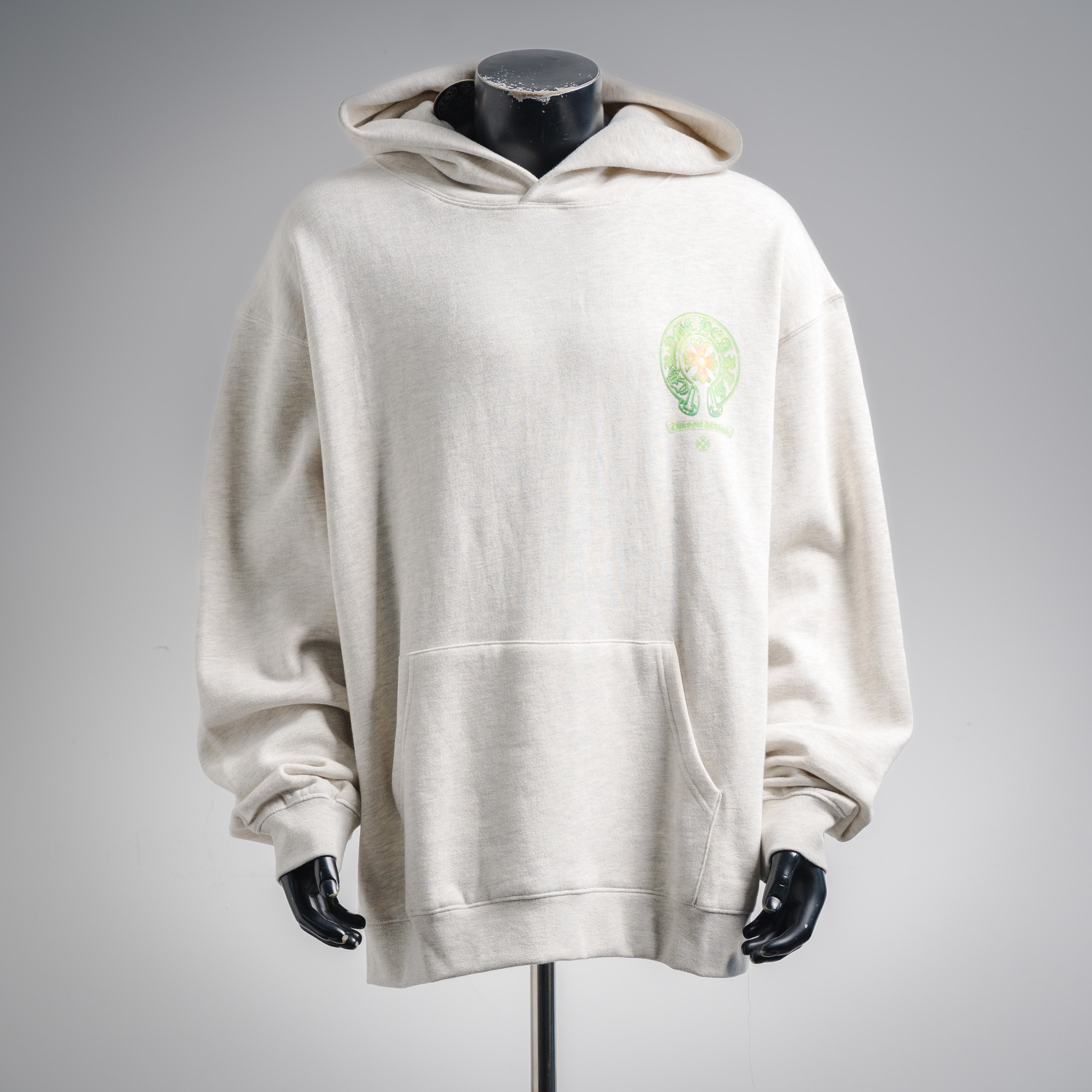 Chrome Hearts 25FW Horseshoe Hoodie Green White