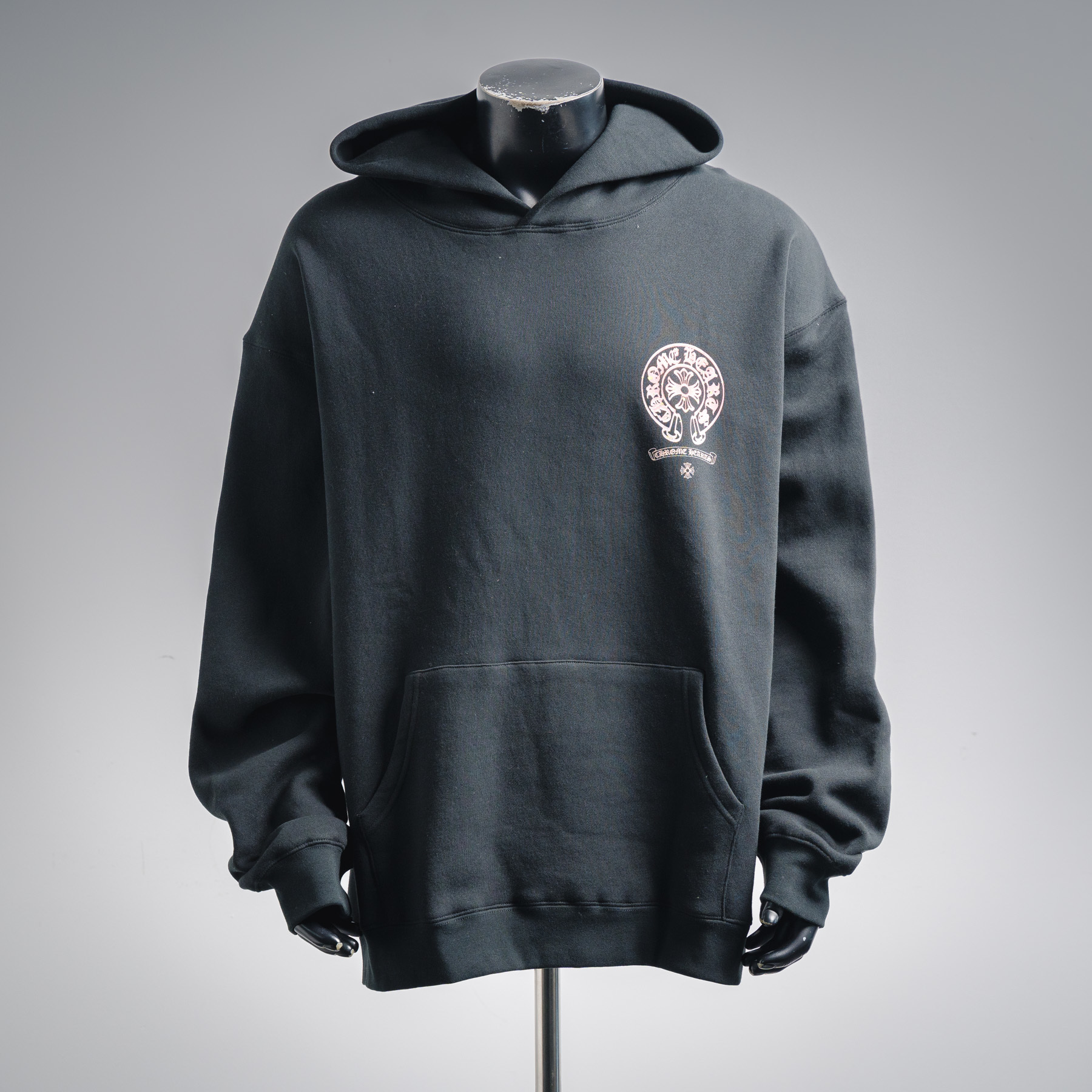 Chrome Hearts 25FW Horseshoe Hoodie Pink Black