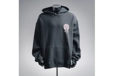 Chrome Hearts 25FW Horseshoe Hoodie Pink Black 01
