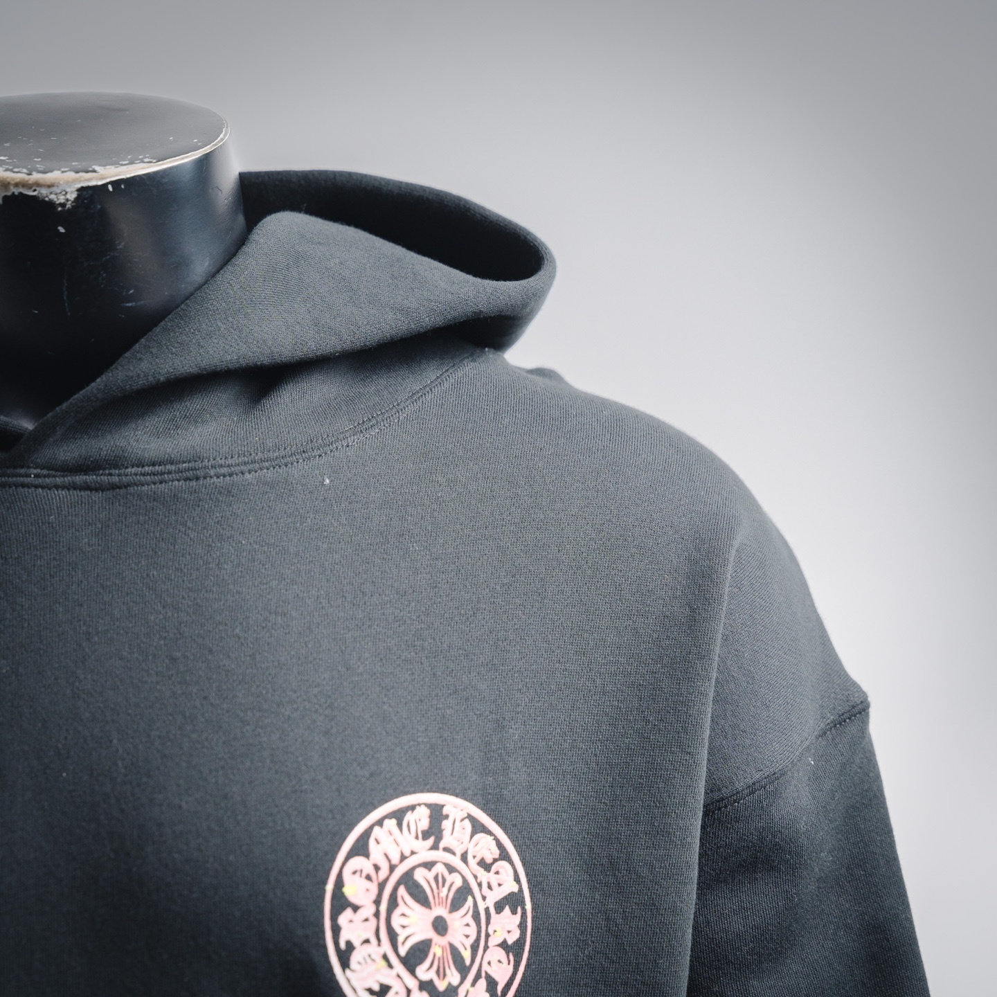 Chrome Hearts 25FW Horseshoe Hoodie Pink Black