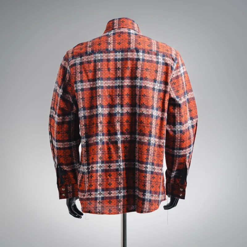 Chrome Hearts Monogram Cross Flannel Red Plaid