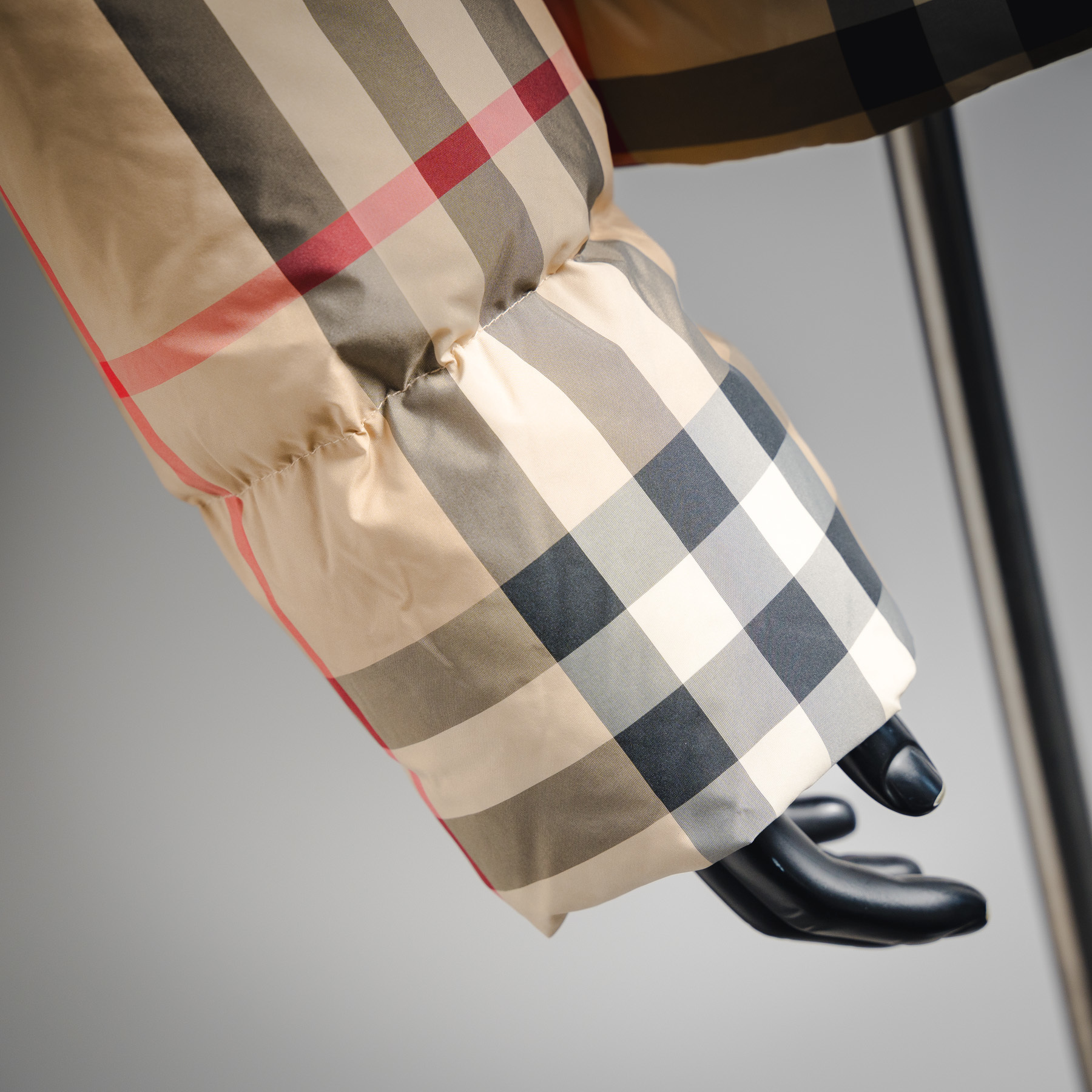 Burberry Vintage Check Cropped Puffer Jacket