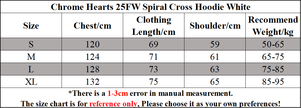 Chrome Hearts 25FW Spiral Cross Hoodie Black