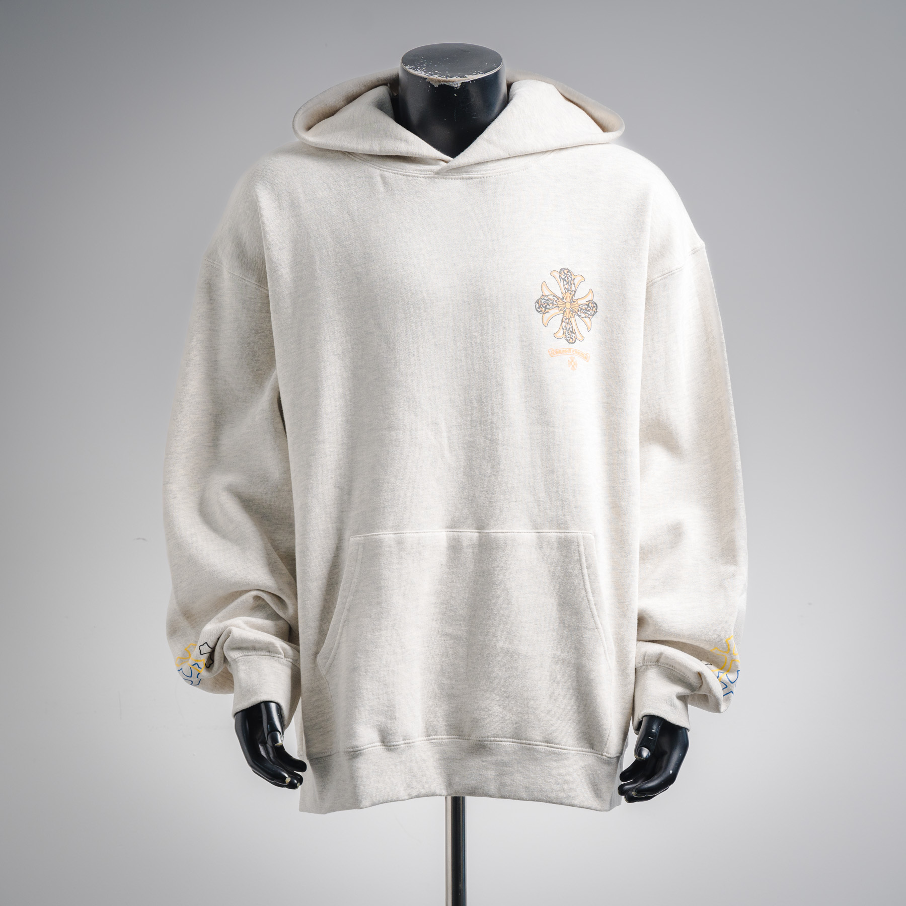 Chrome Hearts 25FW Spiral Cross Hoodie White