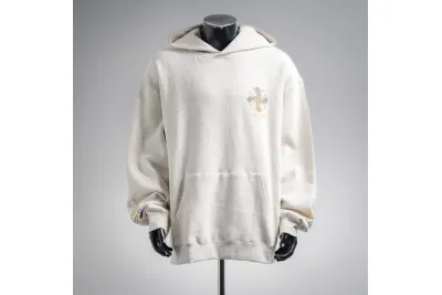 Chrome Hearts 25FW Spiral Cross Hoodie White 01