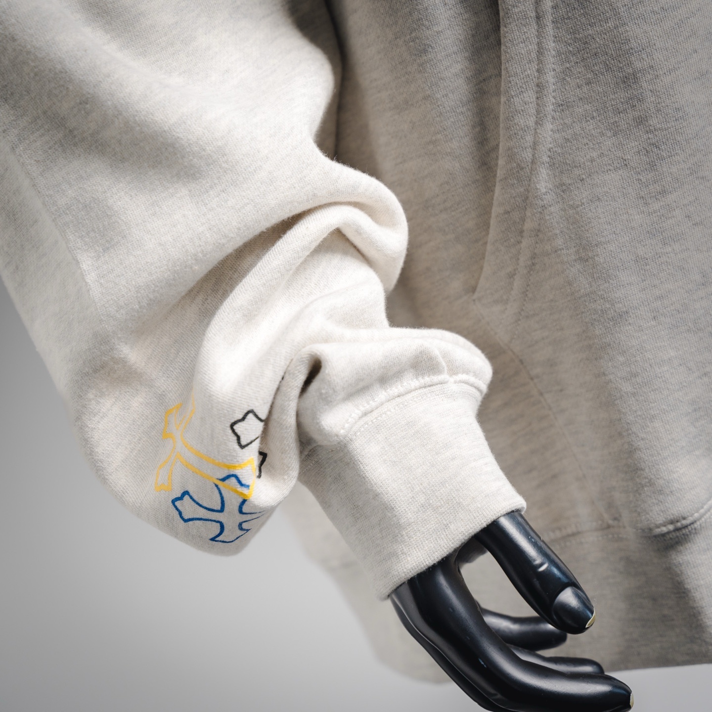 Chrome Hearts 25FW Spiral Cross Hoodie White