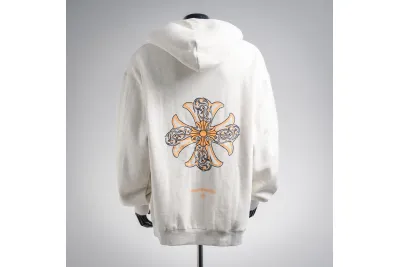 Chrome Hearts 25FW Spiral Cross Hoodie White 02
