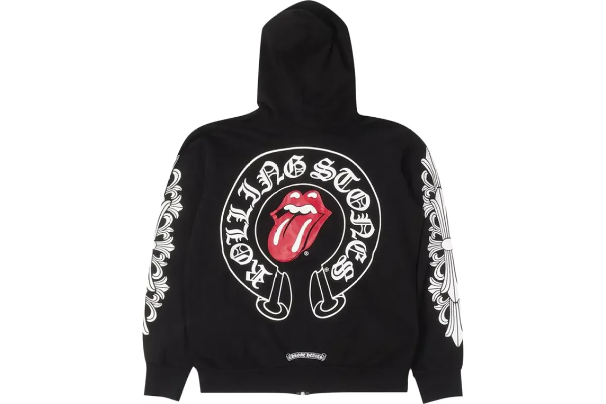 Chrome Hearts Rolling Stones Zip Up Black