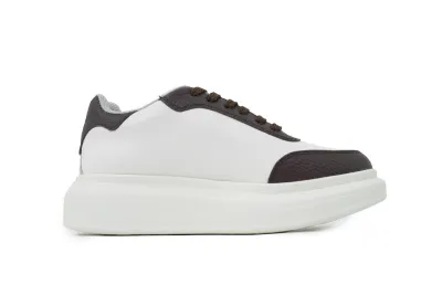 Alexander McQueen Oversized Sneakers White Taupe 02