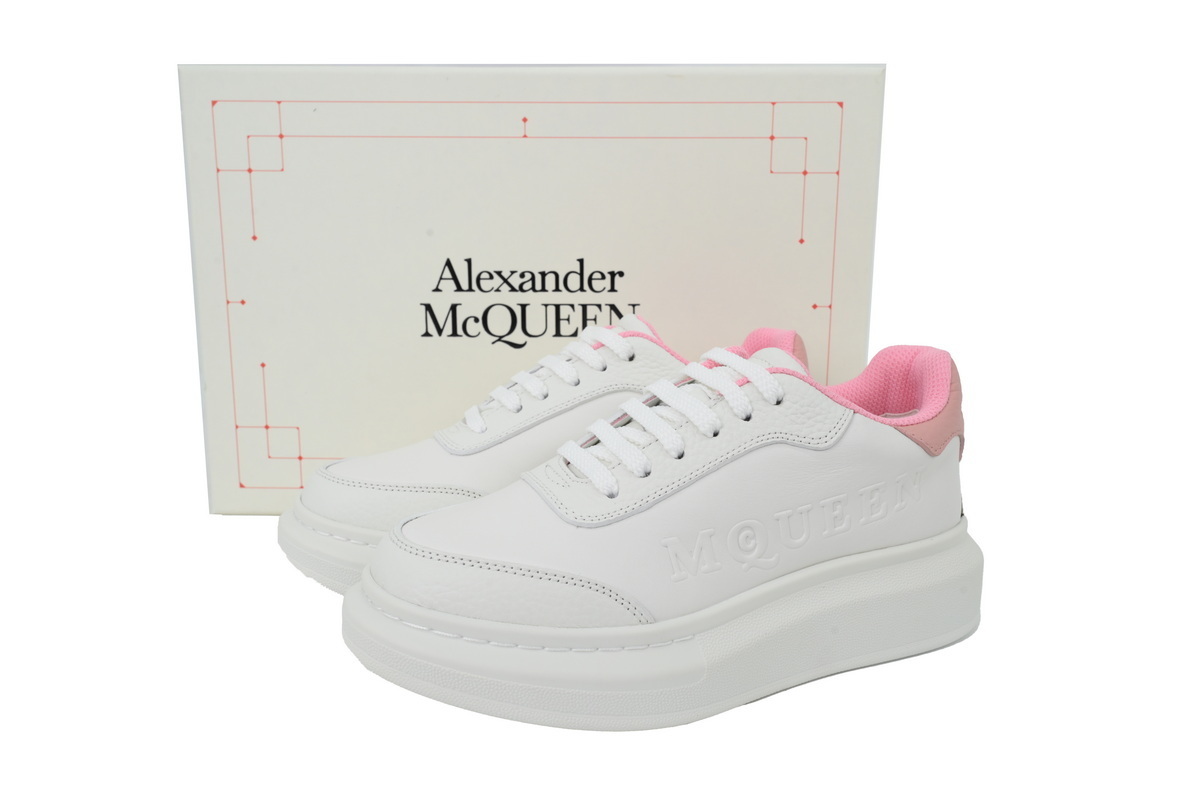 Alexander McQueen Women's Oversized Sneaker White Pink