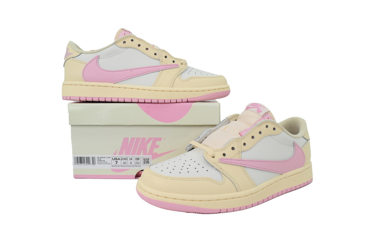 Jordan 1 Retro Low OG SP Travis Scott Shy Pink IQ7604-100