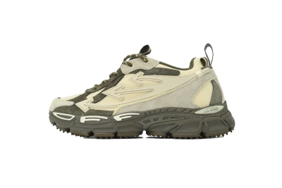 OFF WHITE Be Right Back Suede Forest Green Sand OMIA295F25 LEA001 5717 01