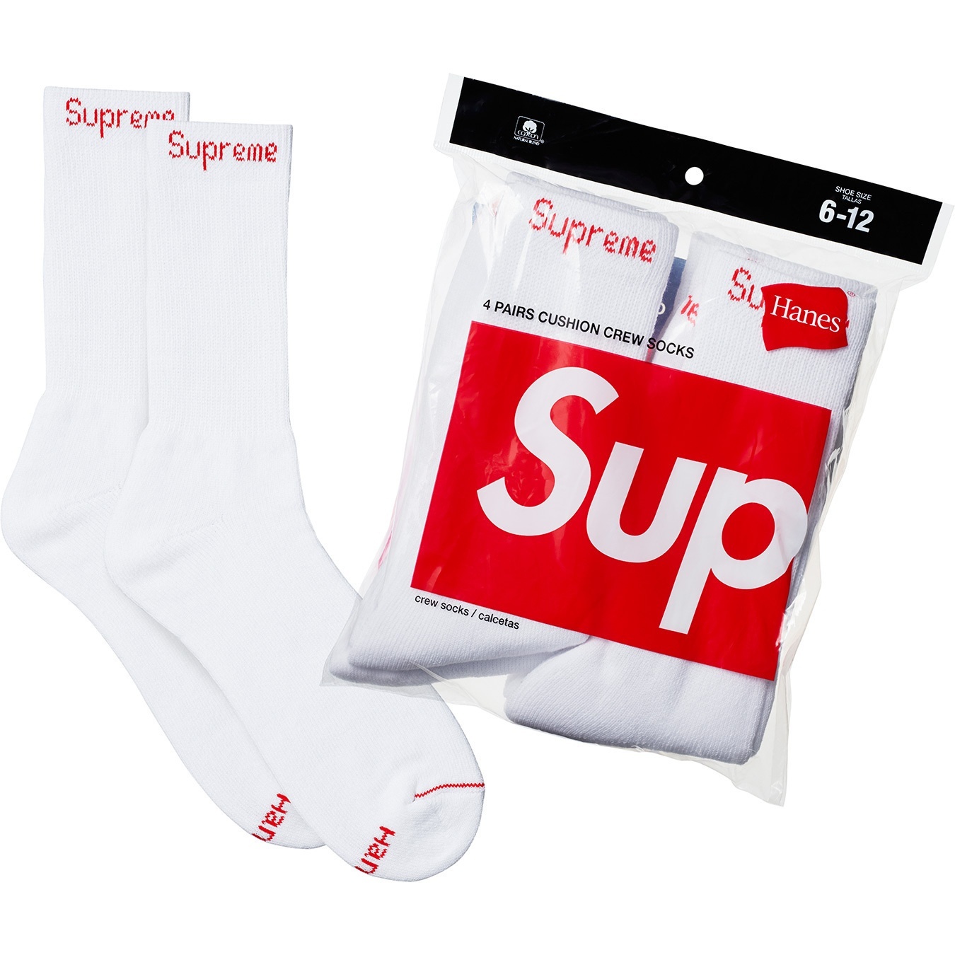 RSNOWSHOES Hanes Crew Socks (4 Pack)