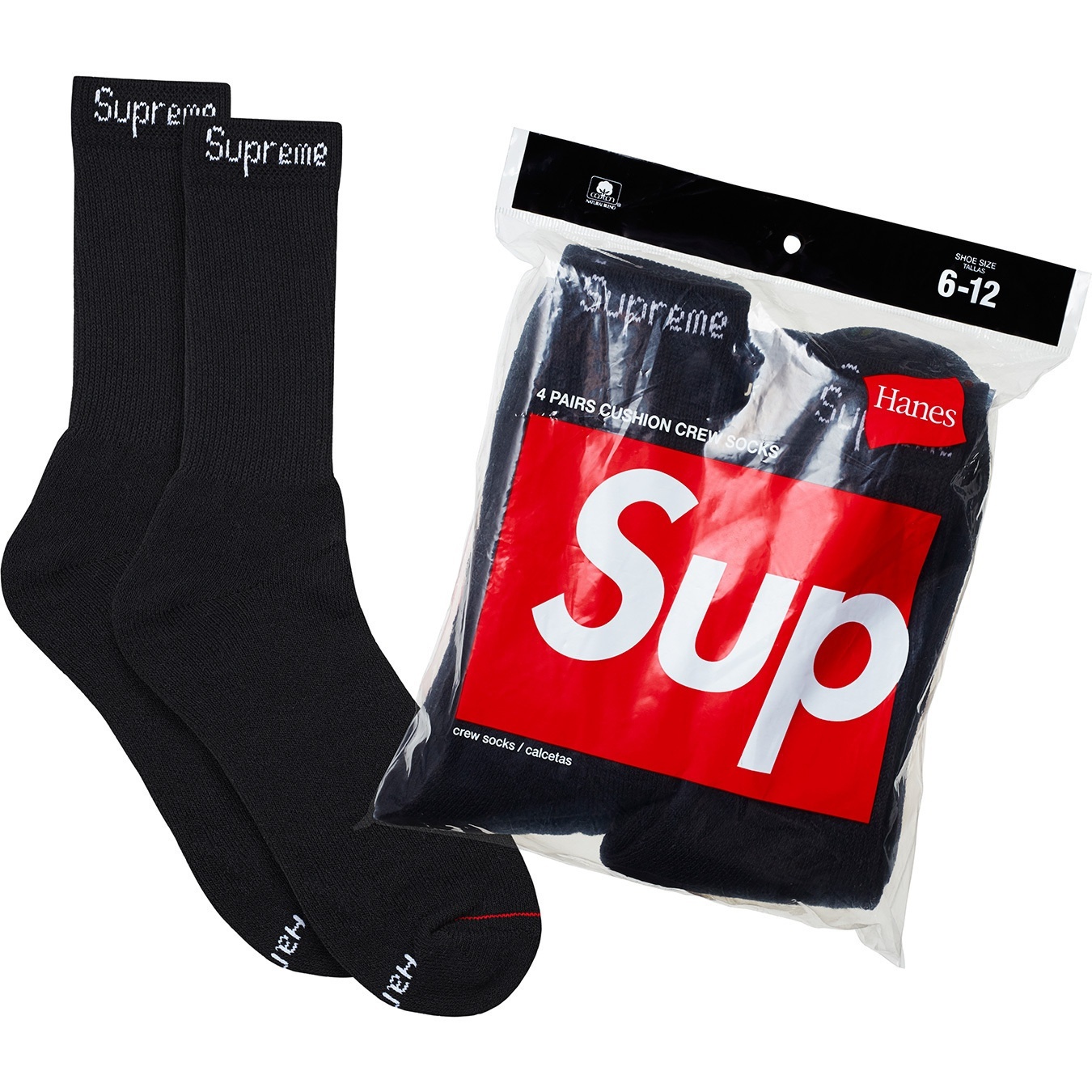 RSNOWSHOES Hanes Crew Socks (4 Pack)