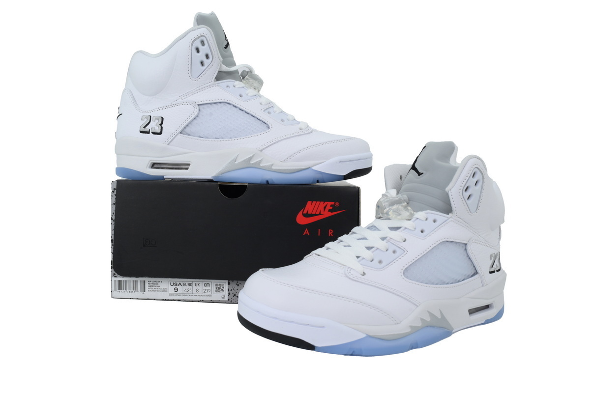 Jordan 5 Retro White Metallic 2026 HQ7978-103