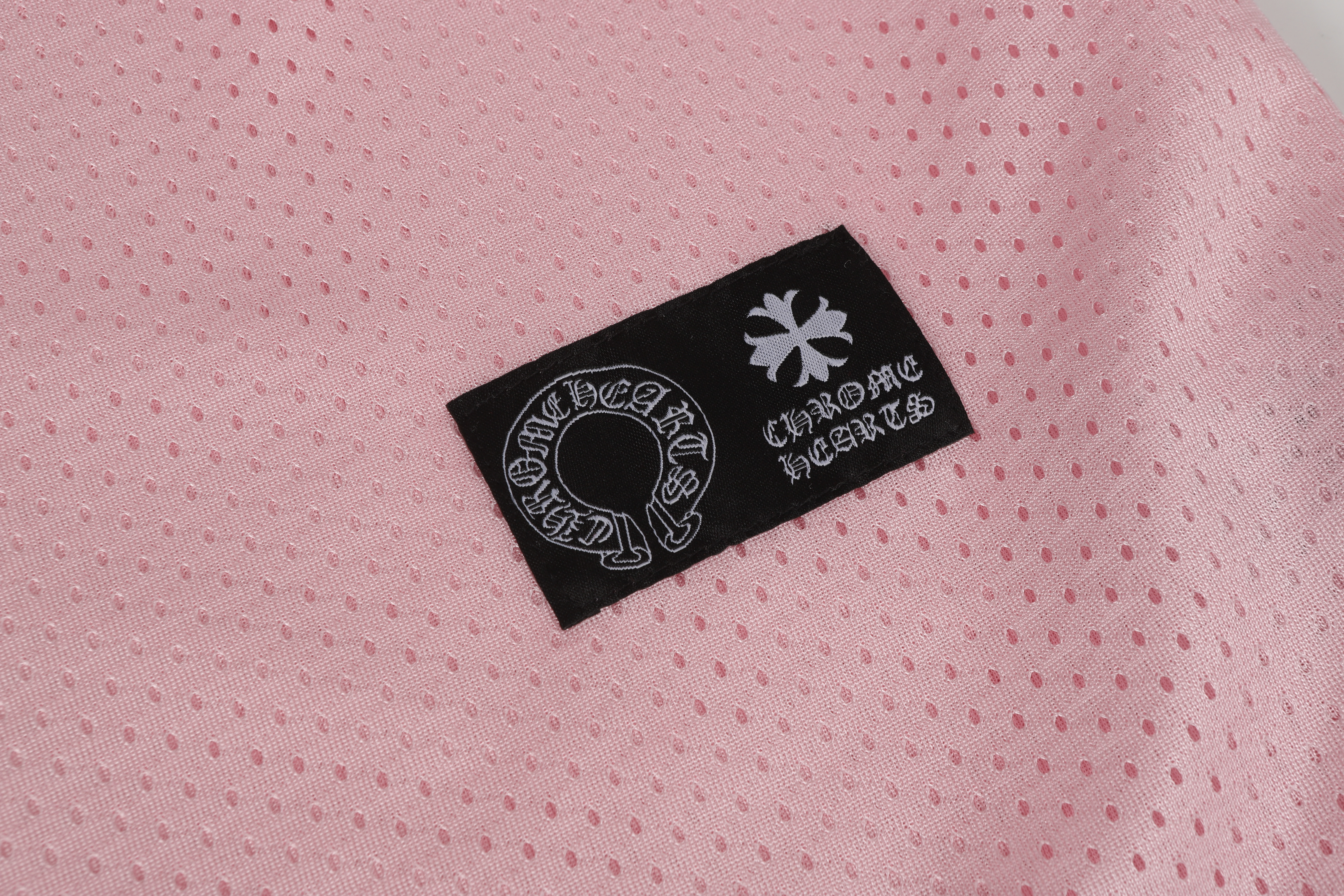 Chrome Hearts Love You Mesh Sports T-shirt Pink